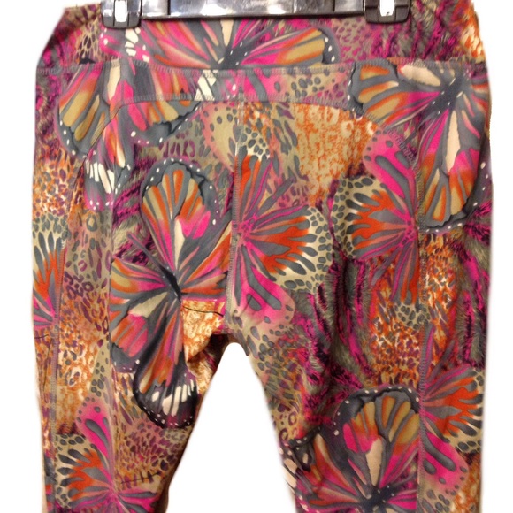 LAST PAIR 1X Buttery Soft Monarch BUTTERFLY & Animal Print Legging - Picture 5 of 8